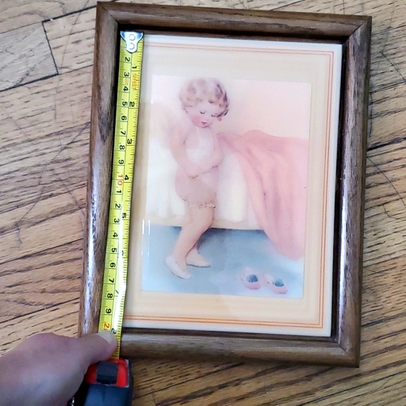 Vintage Bessie Pease Guttman oak framed tile art - Picture 5 of 9